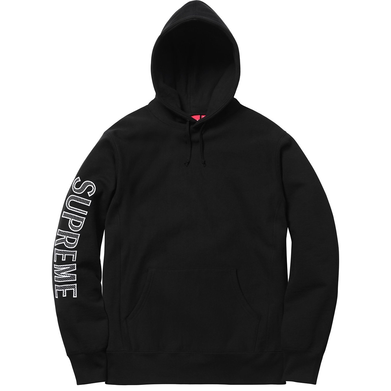 Sleeve Embroidery Hooded Sweatshirt view 9